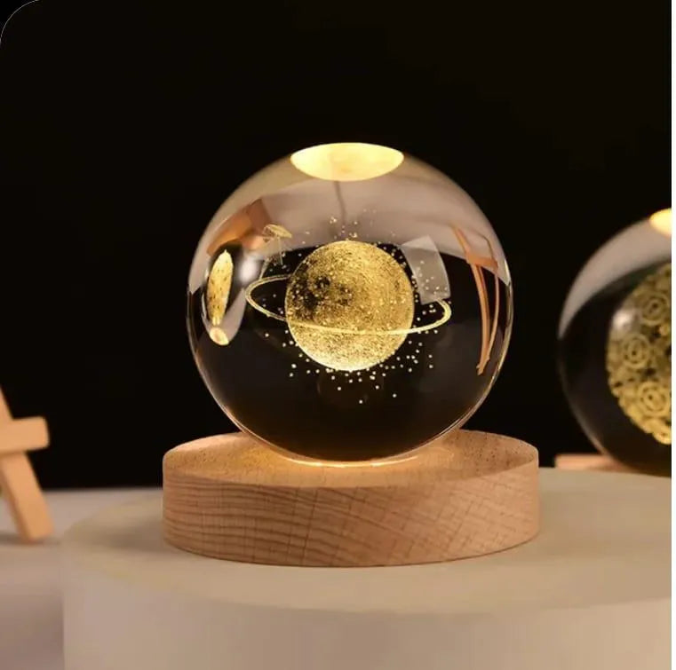 3D Galaxy Crystal Lamp ā Premium Aesthetic Night Light