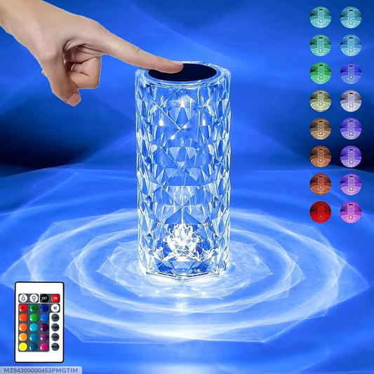 Rechargeable LED Table Lamp White 3cm Remote Control