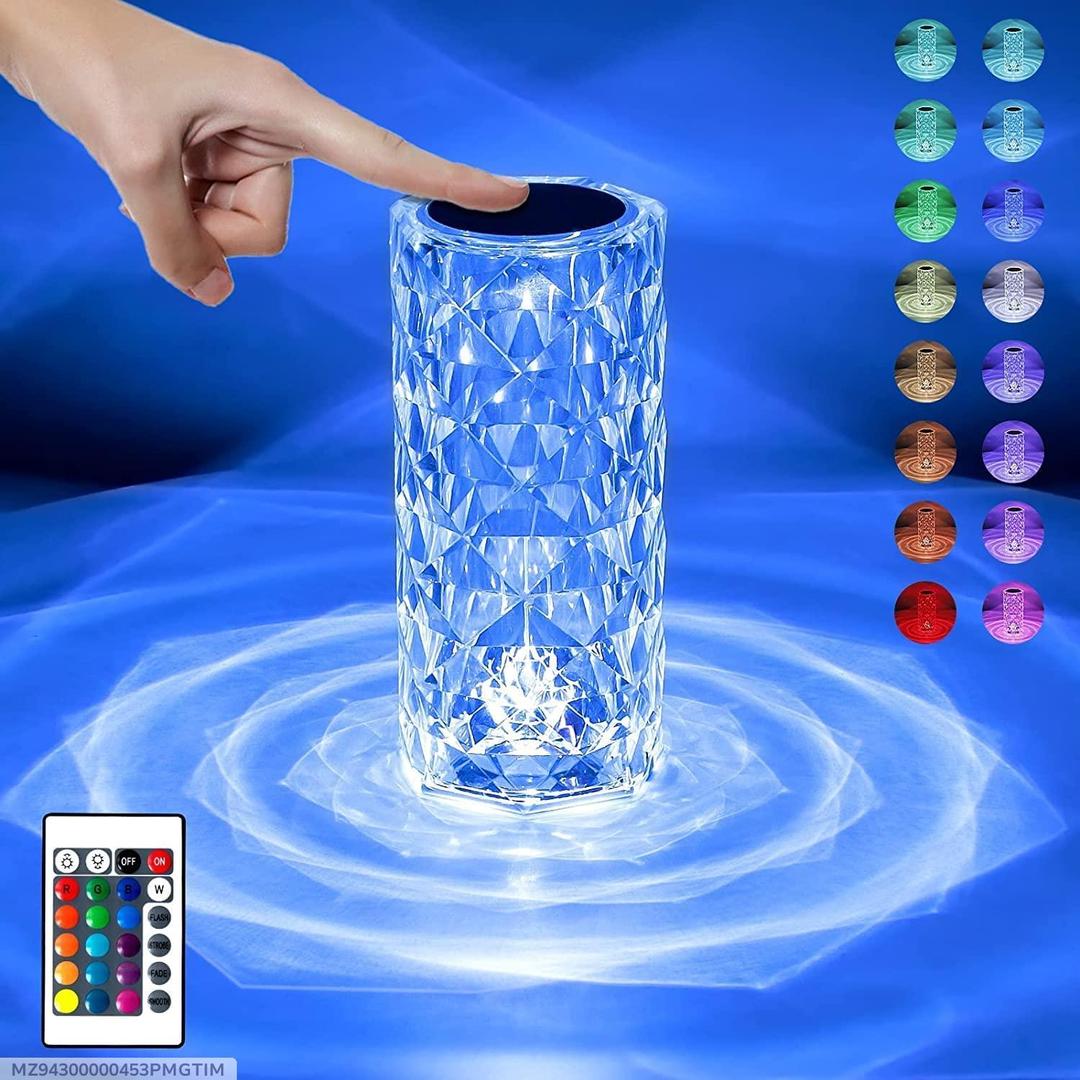 Rechargeable LED Table Lamp White 3cm Remote Control