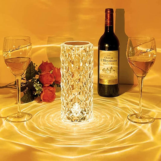 Rechargeable LED Table Lamp White 3cm Remote Control